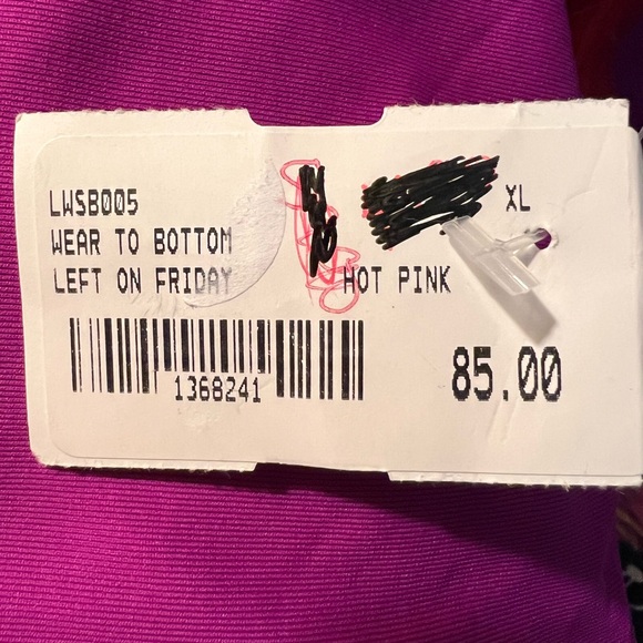 NWT Left on Friday Wear To Bikini Bottom XL Hot Pink - Picture 10 of 12